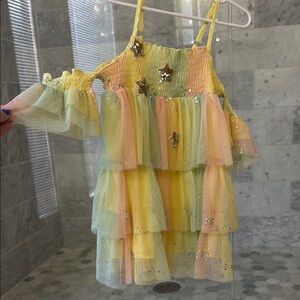 Baby Sara Tiered Mesh Dress